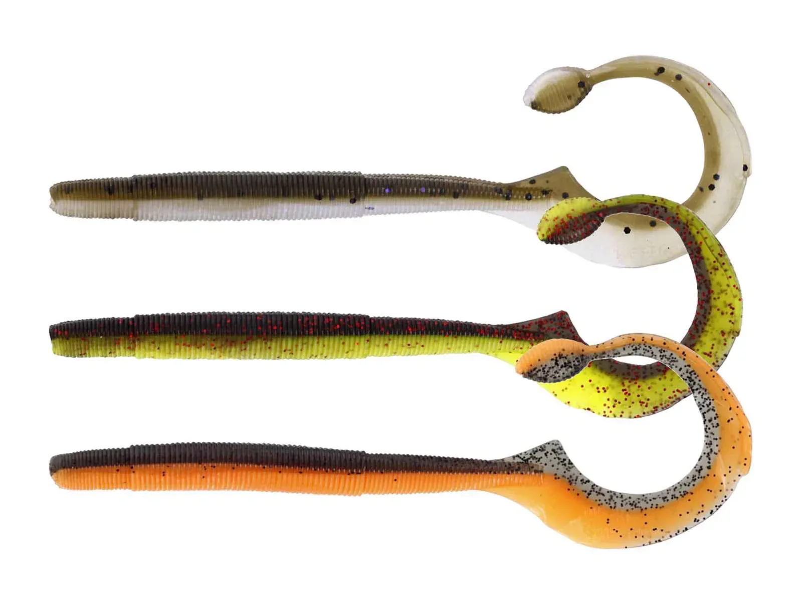 Westin NED Worm Curl Dark Water Mix 12 cm jigi 5 kpl/pkt