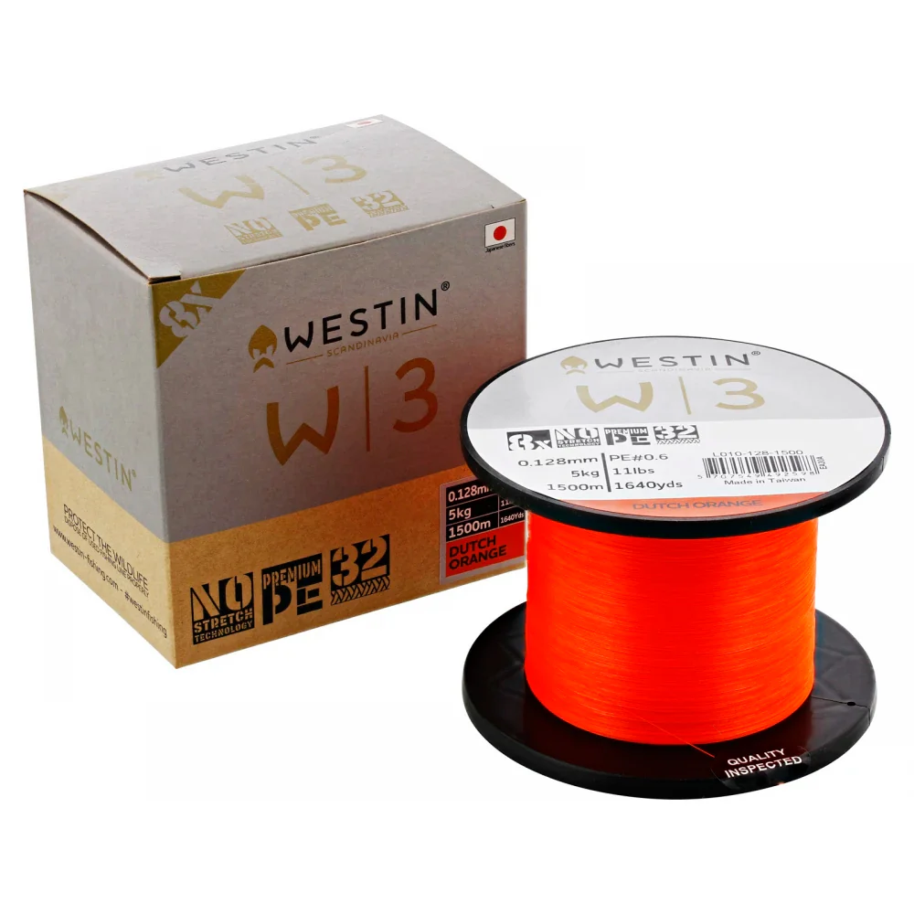Westin W3 8-Braid Dutch Orange 1500 m kuitusiima - Image 4